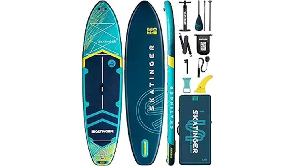 wide inflatable paddle board