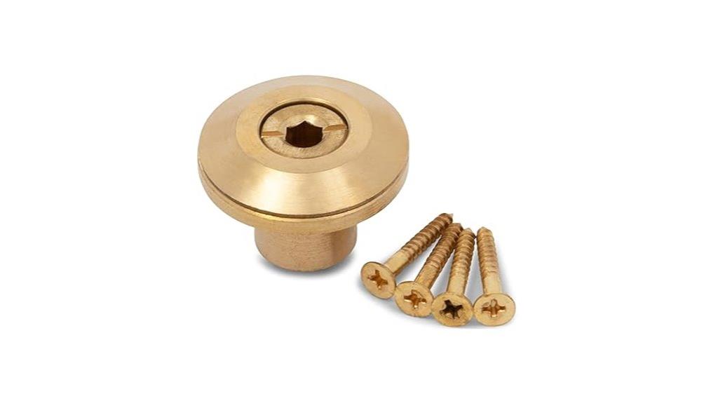 wooden handle brass anchor