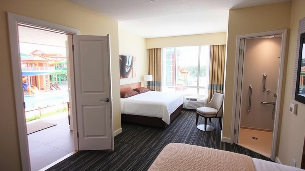 accessible hotel room features