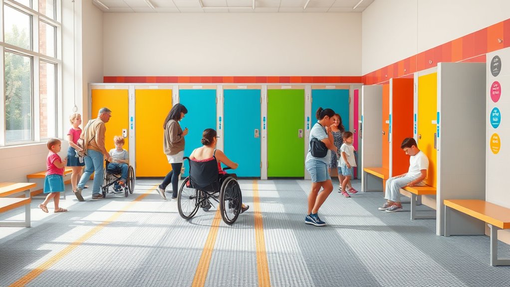 accessible locker room design