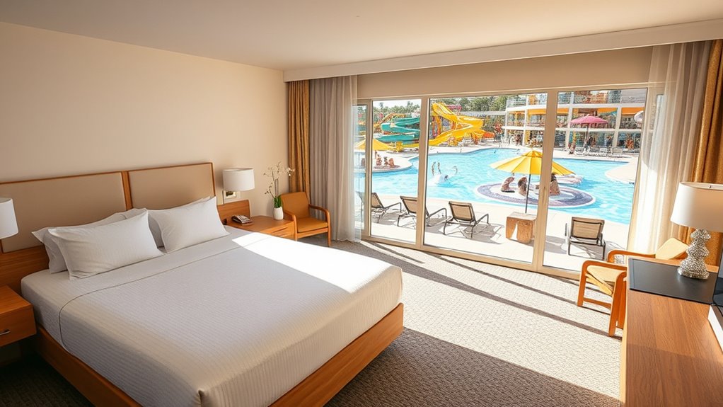 accessible water park hotel options