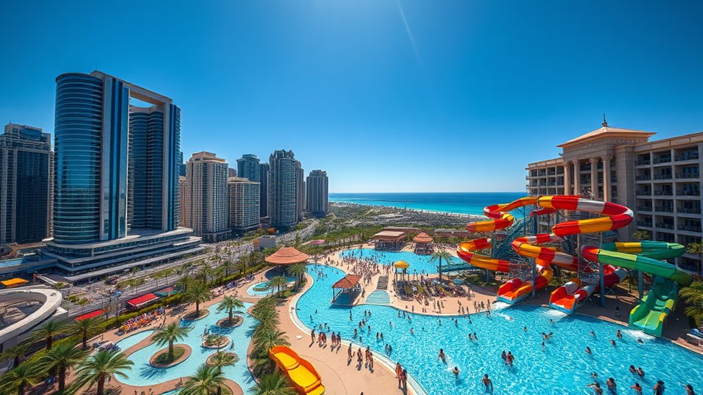 balanced city and water fun