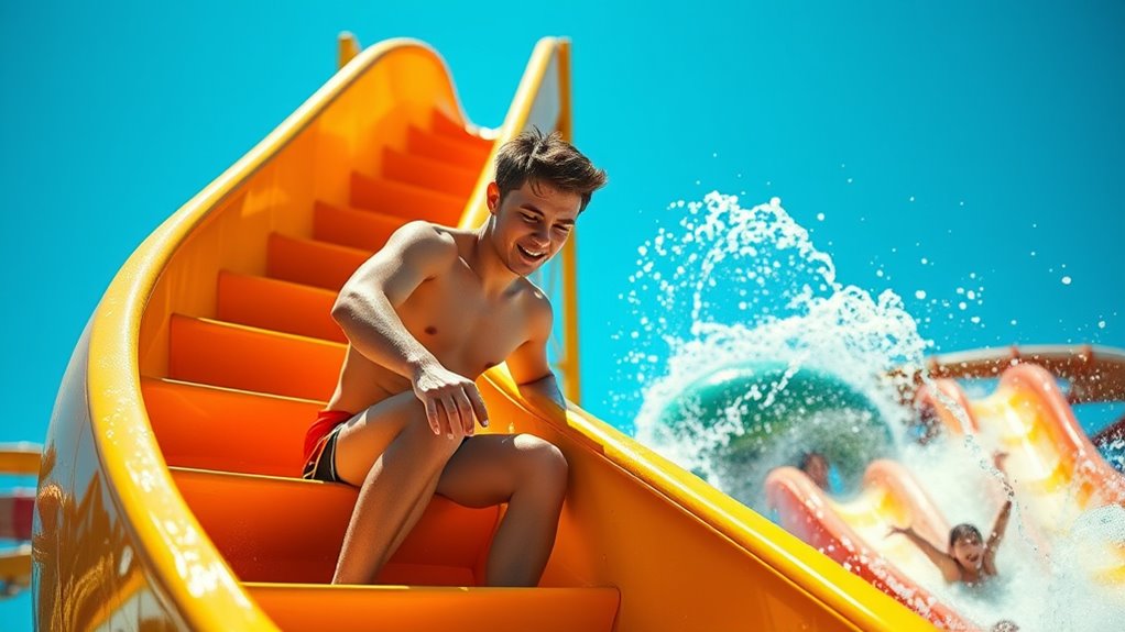 burn calories through waterpark activities
