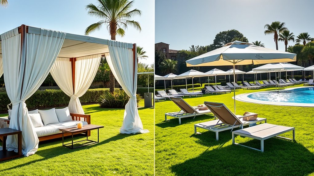 cabanas and seats prices