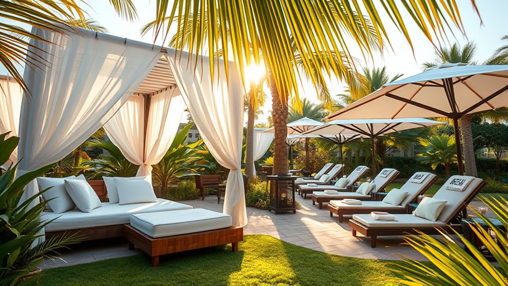 cabanas types and amenities