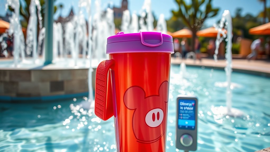 colorful themed reusable water cups