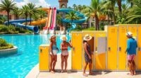 disney water park locker options