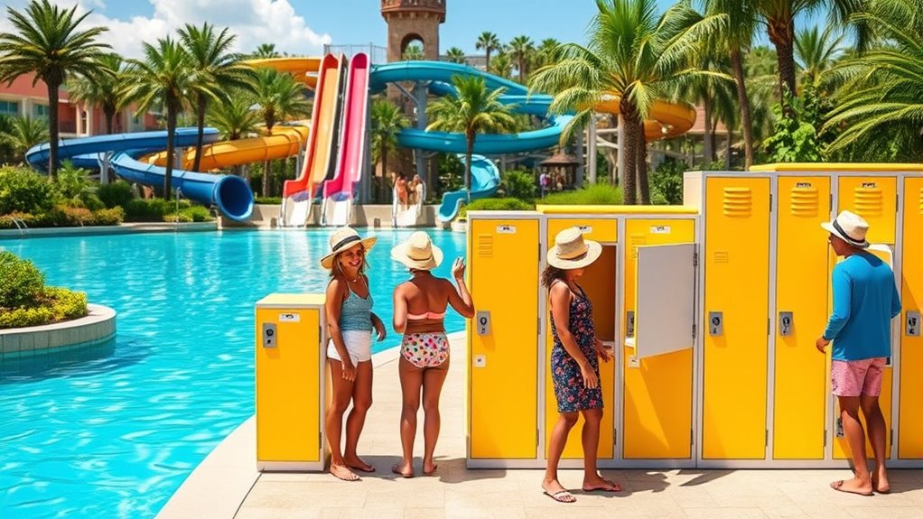 disney water park locker options