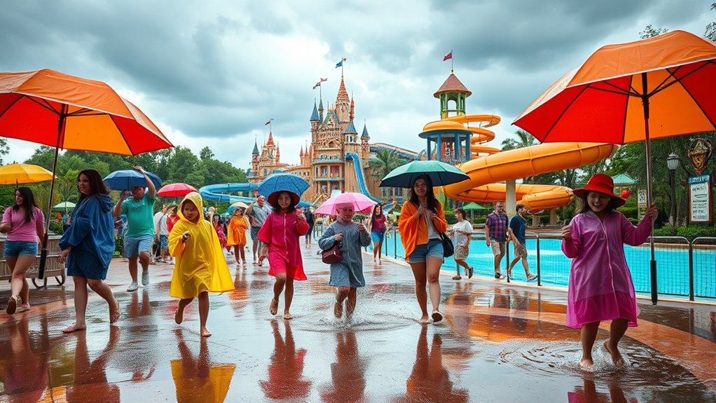disney water parks rain policies