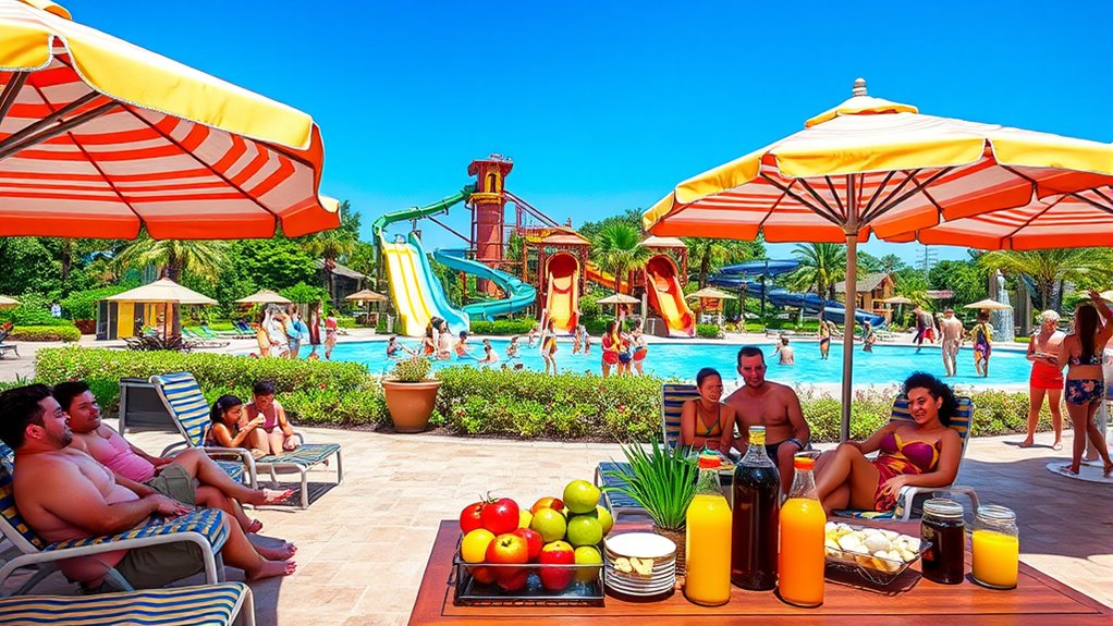 diverse on site dining options