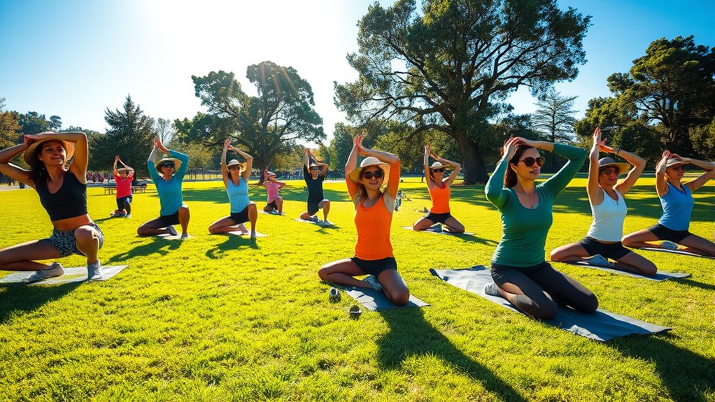 exercise outdoors before 10