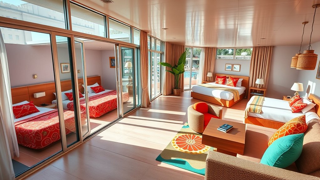 family suites versus connecting rooms