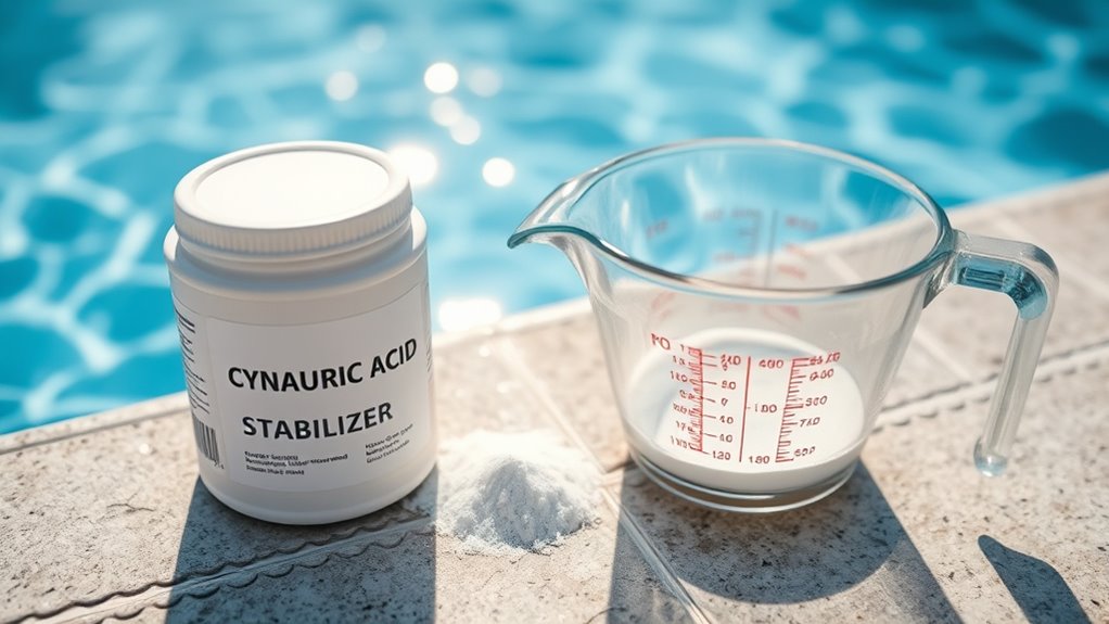 follow proper pool chemical procedures