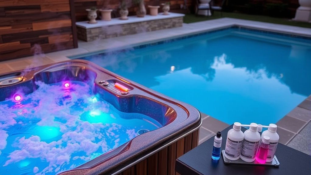hot tub chemical maintenance frequency