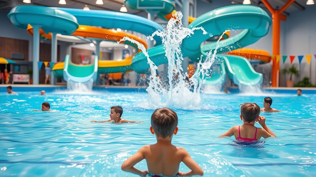 indoor water attraction temperature variations