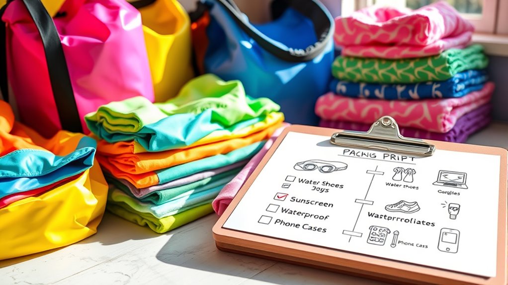 indoor water park packing