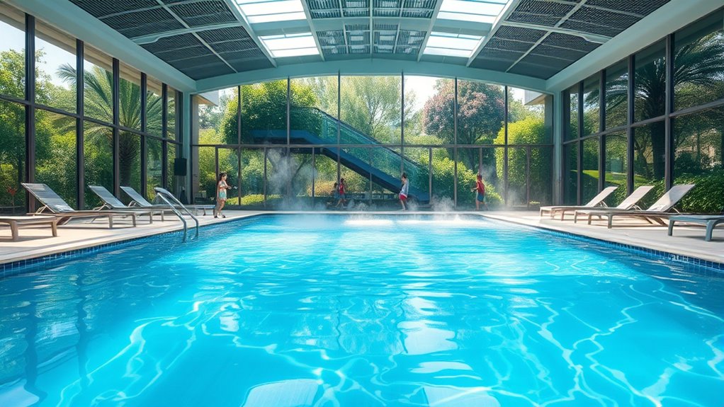 indoor water park temperatures