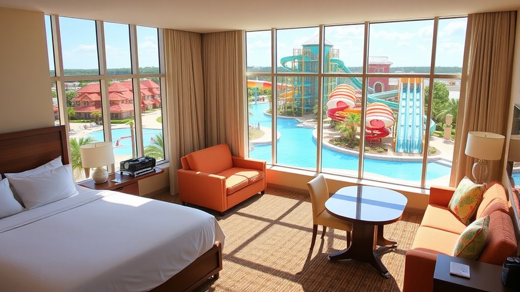large water park accommodations
