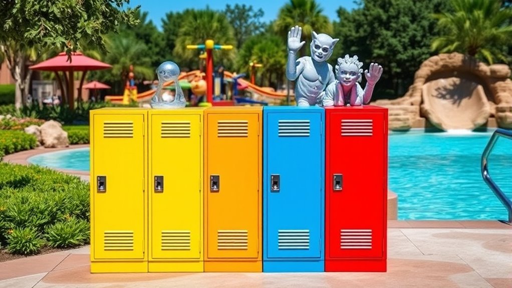 locker size and location