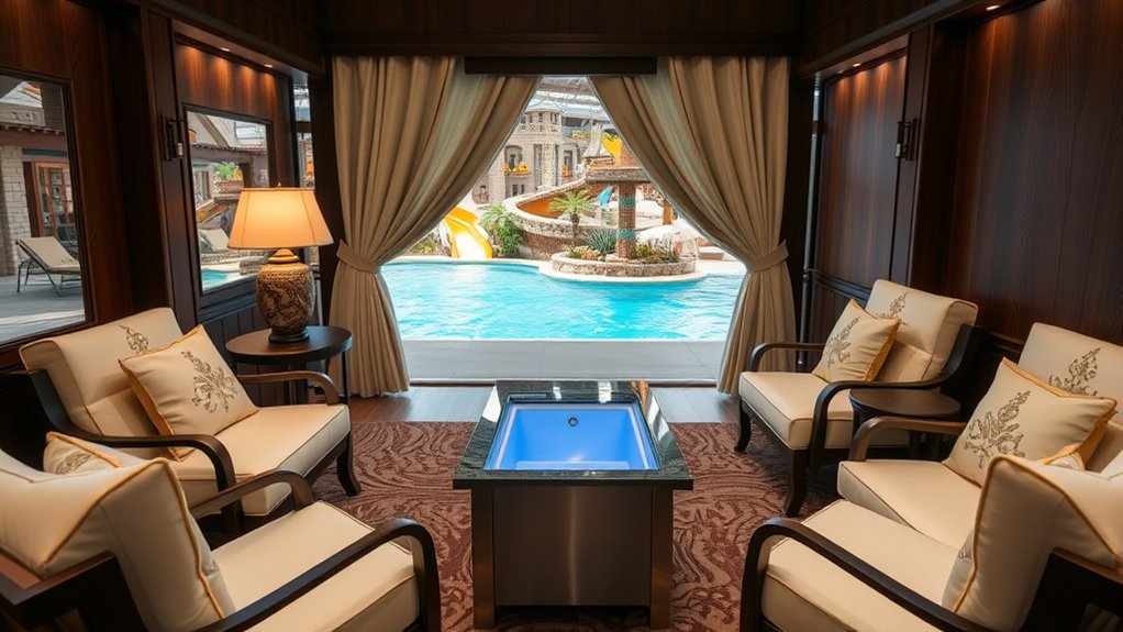 luxurious water resistant lounge seating