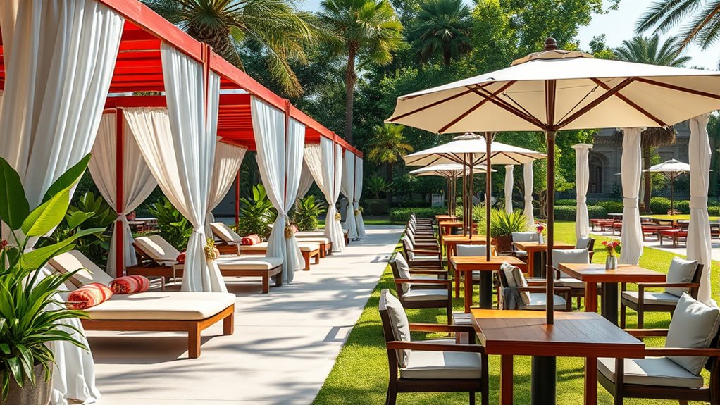 luxury private cabana services