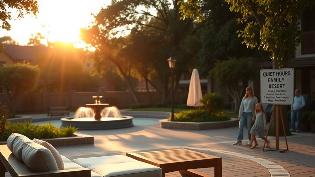 maintain quiet guest environment