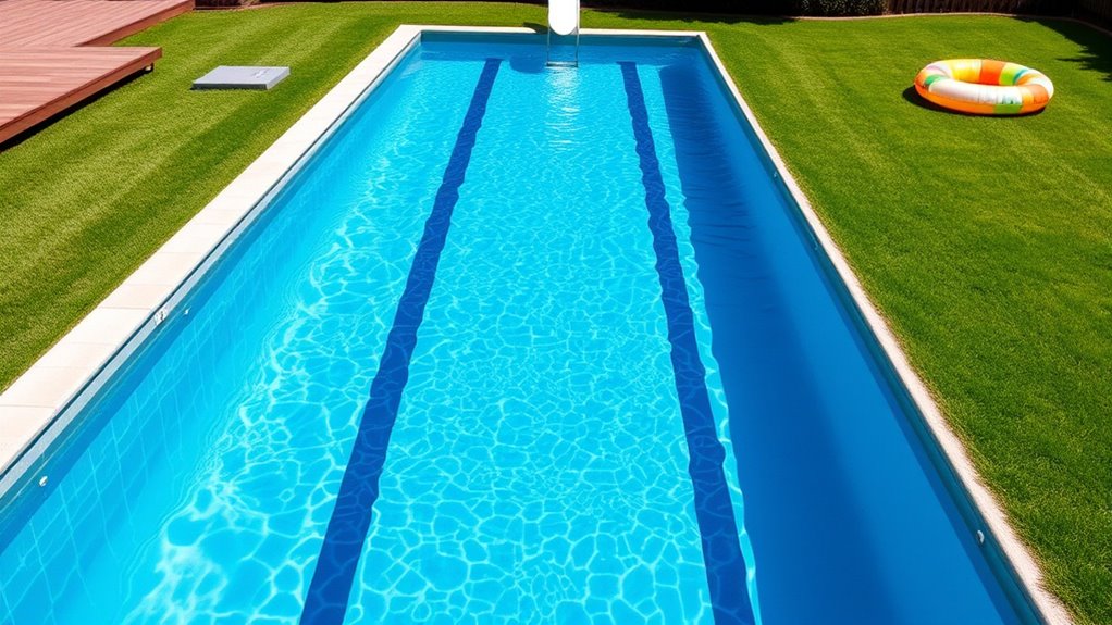 optimal lap pool dimensions
