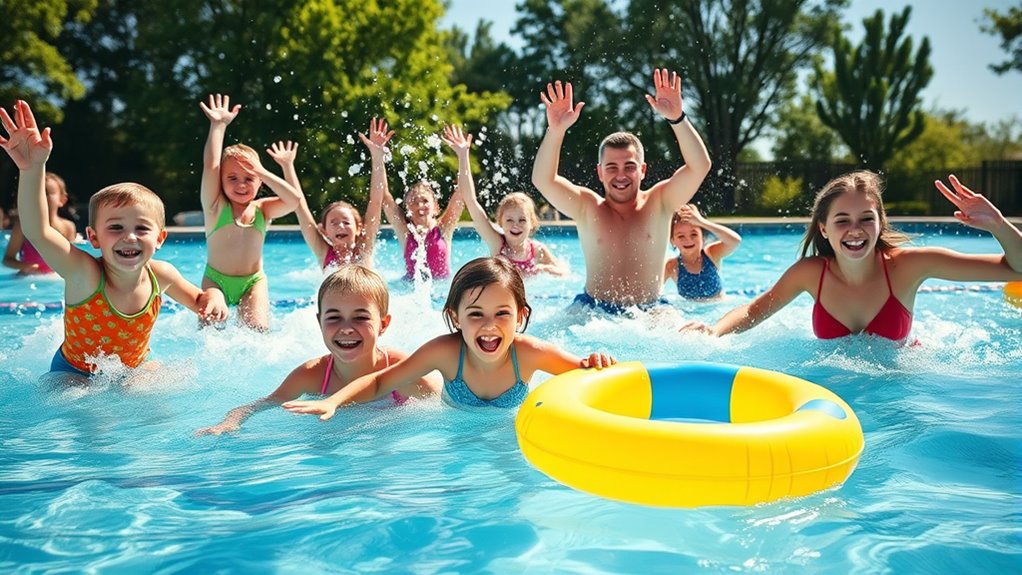 pool fitness family fun