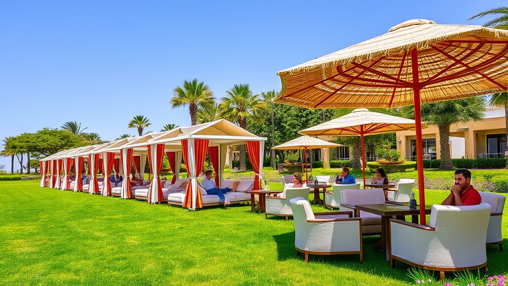 poolside comfort and privacy