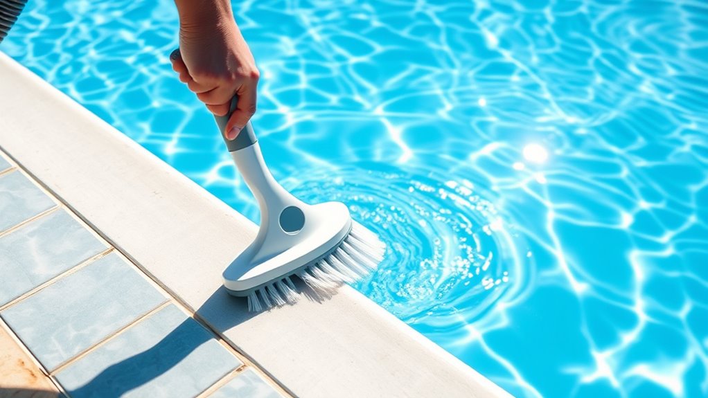 proper pool brushing techniques