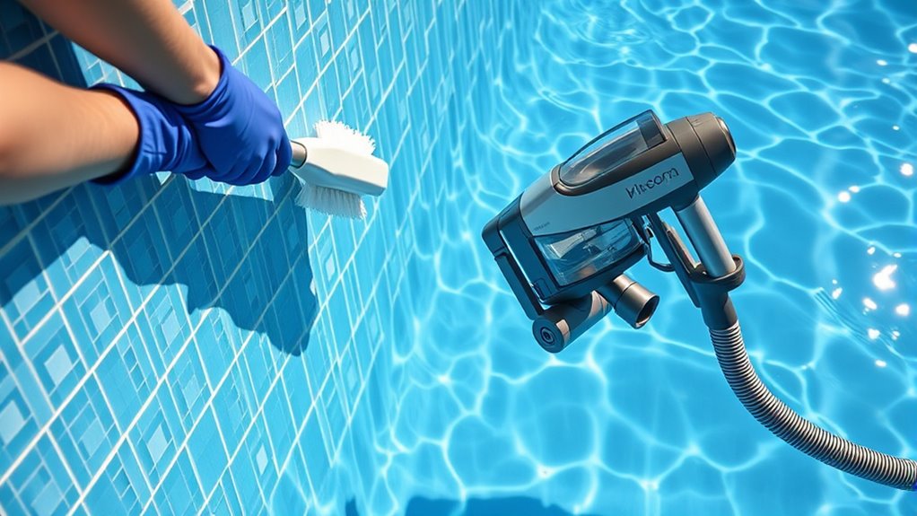 proper pool vacuum setup