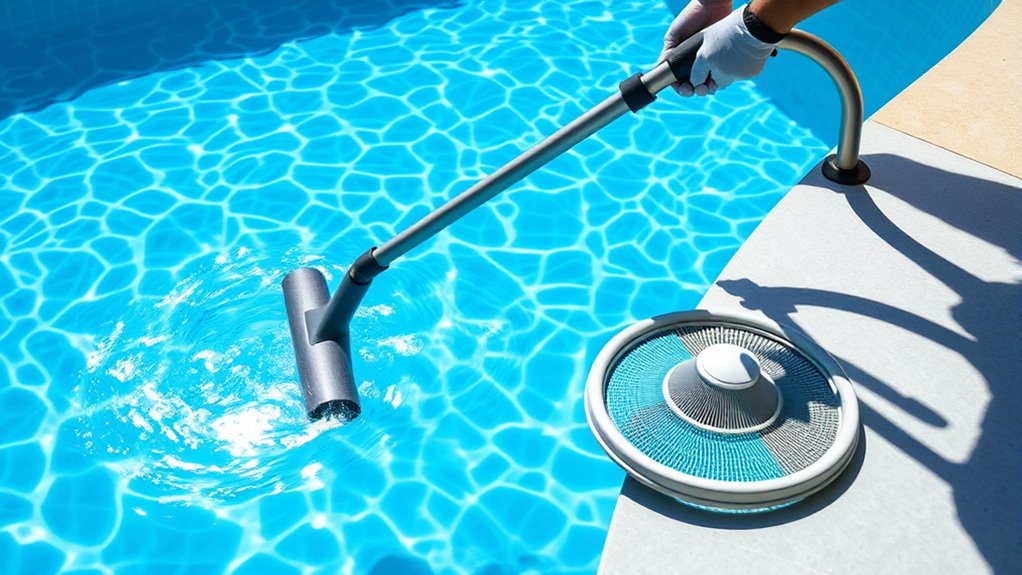 proper pool vacuuming setup