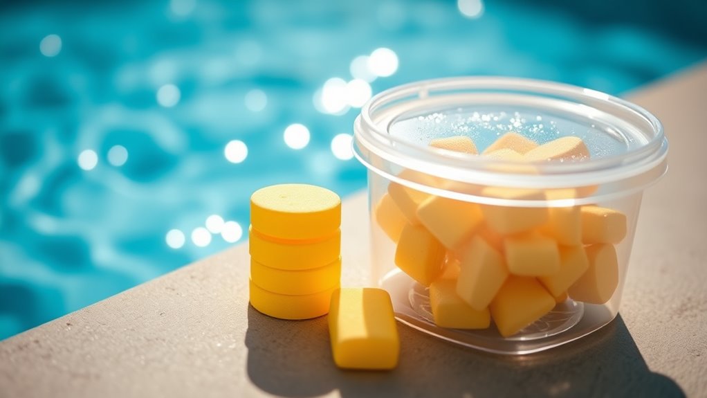 protect chlorine with stabilizer