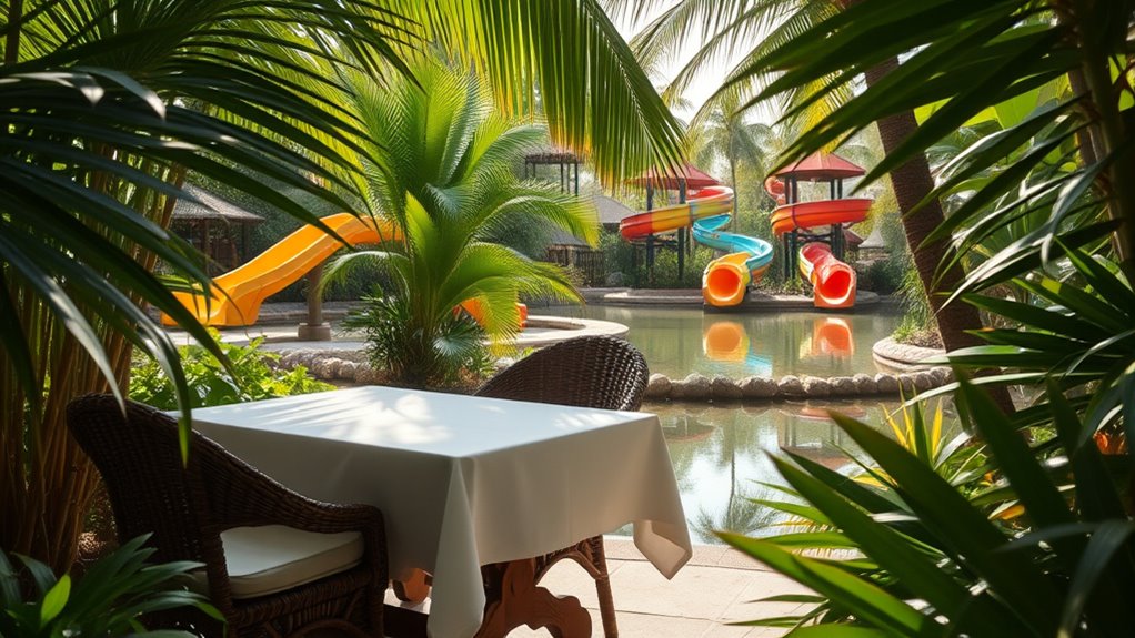 quiet dining amenities options