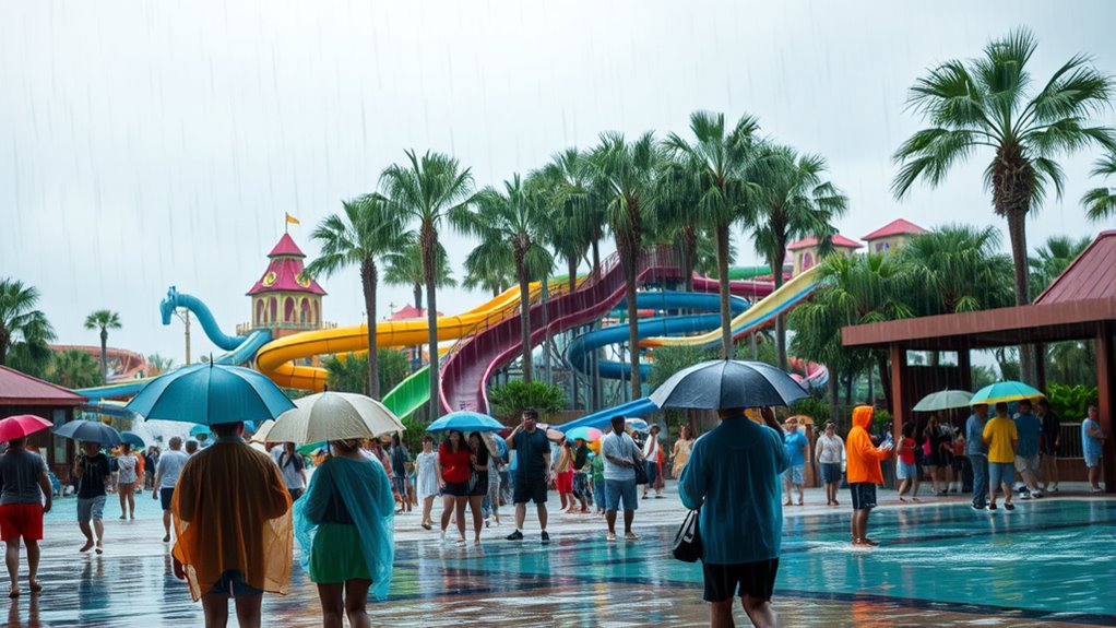 rain impacts water park operations
