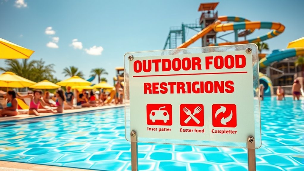 resort water park food policy
