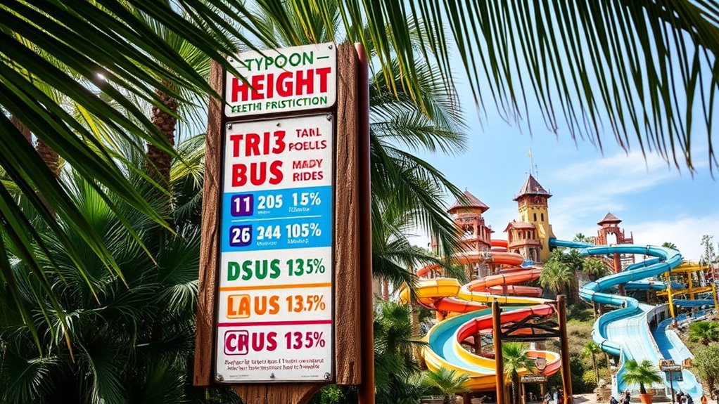ride height requirements at typhoon lagoon