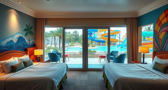 room options for water parks