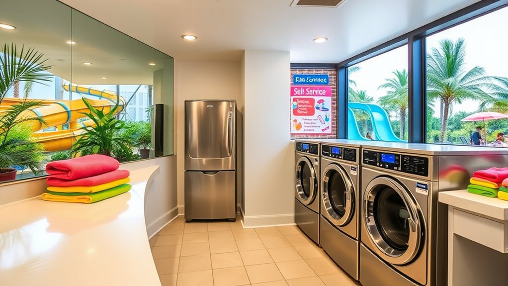 self service laundry amenities availability