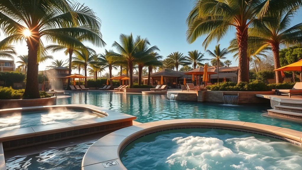 serene water park oasis