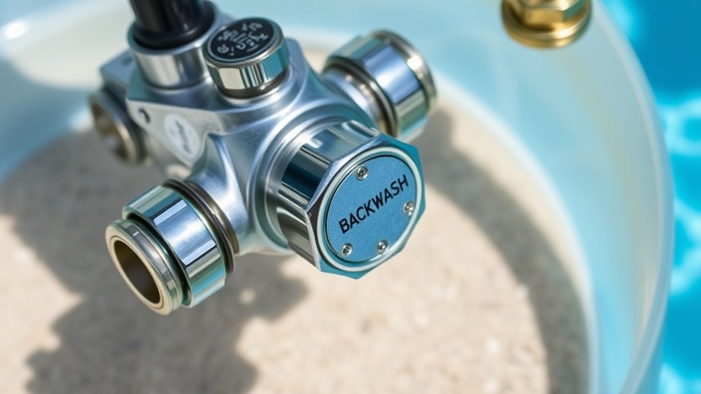 set valve to backwash