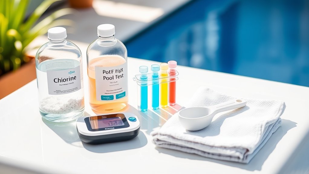 simplified pool opening supplies