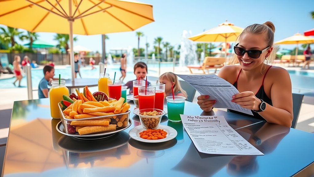 smart water park meal planning