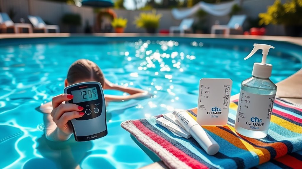 test and adjust water chemistry