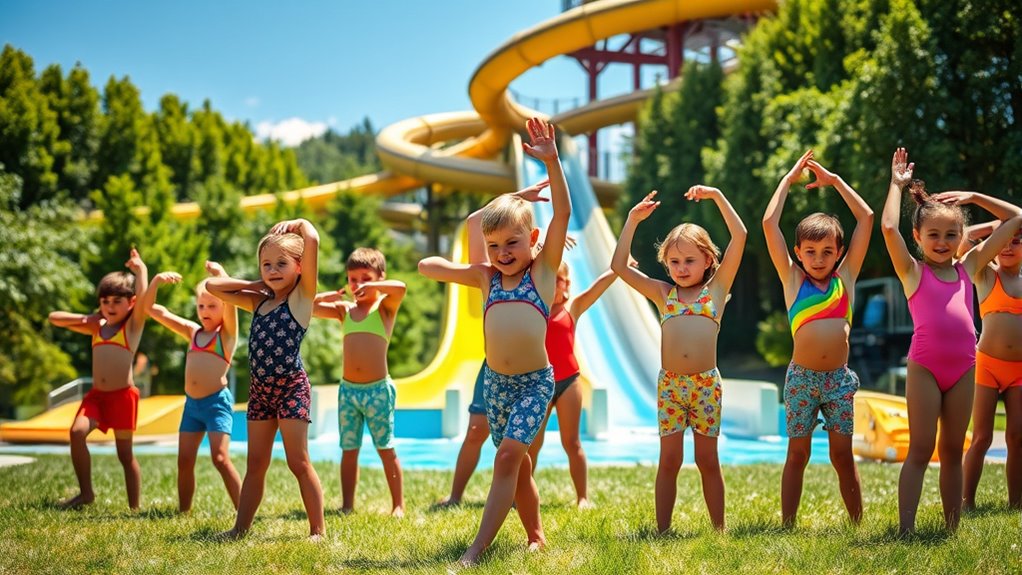 warm up prevents water slide injuries