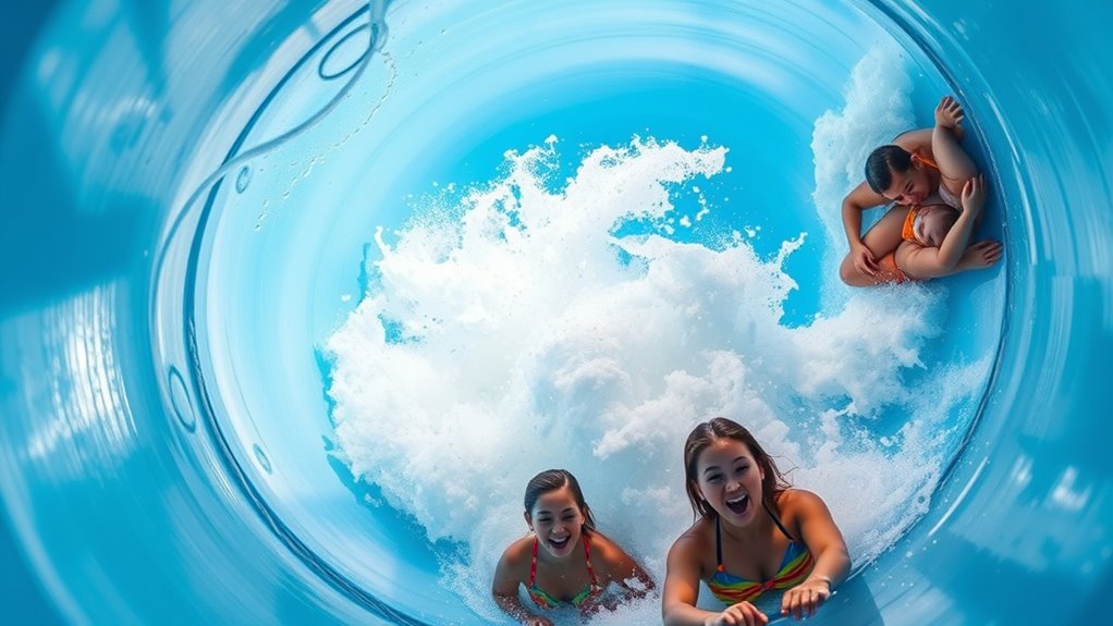 water flow heightens thrill