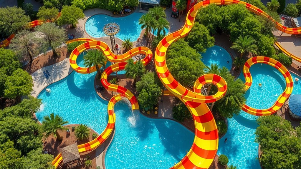 waterpark attractions map