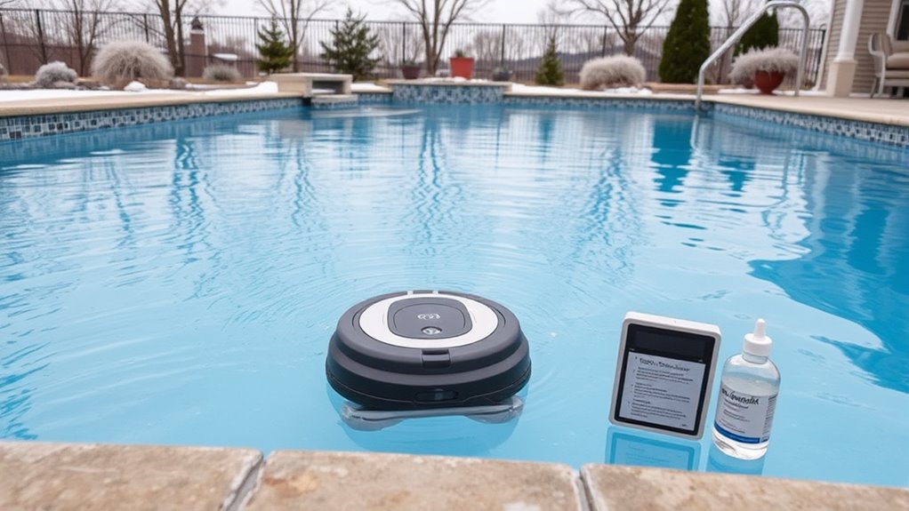 winter pool water maintenance