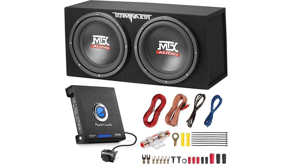 12 inch dual subwoofer system