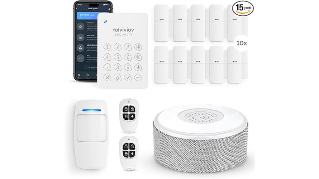 15 piece home security system